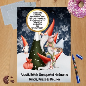 Karácsonyi kaparós sorsjegy egyedi felirat vicces ajándék - otthon & életmód - papír, írószer - ajándékozás kellékei - ajándék sorsjegy - Meska.hu