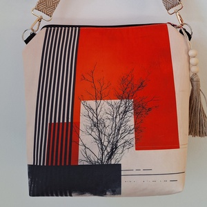 Narancs táska, Táska & Tok, Kézitáska & válltáska, Vállon átvethető táska, Varrás, MESKA