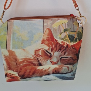 Cica koktéltáska , Táska & Tok, Kézitáska & válltáska, Vállon átvethető táska, Varrás, MESKA