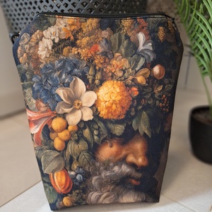 Virágos bácsi táska, Táska & Tok, Kézitáska & válltáska, Vállon átvethető táska, Varrás, MESKA