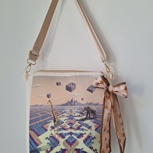 Dalí táska, Táska & Tok, Kézitáska & válltáska, Vállon átvethető táska, Varrás, MESKA