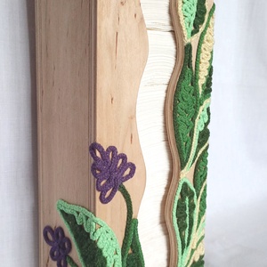 Zsálya gyógynövényes fa zsebkendőtartó - otthon & életmód - tárolás & rendszerezés - zsebkendőtartó - Meska.hu