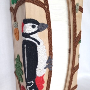 Harkályos fa zsebkendőtartó, Otthon & Életmód, Tárolás & Rendszerezés, Zsebkendőtartó, Famegmunkálás, Mindenmás, MESKA