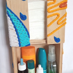 Napos esős fa zsebkendőtartó és gyógyszertároló, Otthon & Életmód, Tárolás & Rendszerezés, Zsebkendőtartó, Famegmunkálás, Mindenmás, MESKA