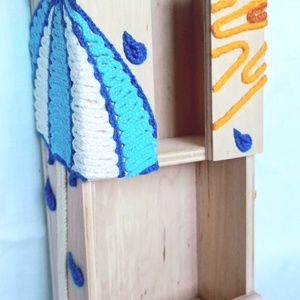 Napos esős fa zsebkendőtartó és gyógyszertároló - otthon & életmód - tárolás & rendszerezés - zsebkendőtartó - Meska.hu