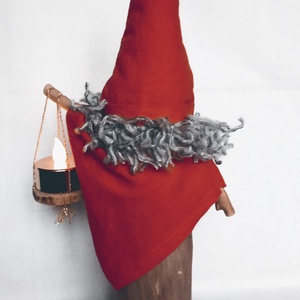 Fa álló manó világító mécsessel - otthon & életmód - dekoráció - manók - Meska.hu