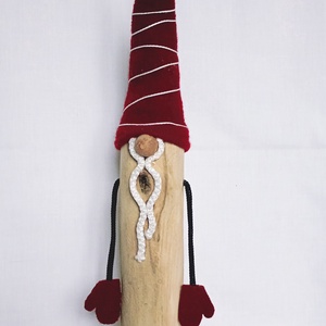 Fa álló kesztyűs manó , Otthon & Életmód, Dekoráció, Manók, Famegmunkálás, Varrás, MESKA