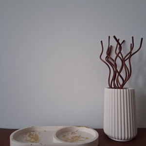 Csíkos dekor váza - otthon & életmód - virágdekoráció - virágtartó - váza - Meska.hu