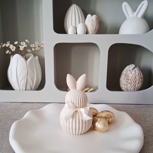 Nyuszis asztaldísz - ünnepi díszek, dekorációk - húsvéti díszek és dekorációk - húsvéti asztaldíszek - Meska.hu