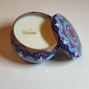 Mandala mintás illatgyertya fedeles tégelyben - otthon & életmód - gyertya, illat, aroma - párologtató - Meska.hu