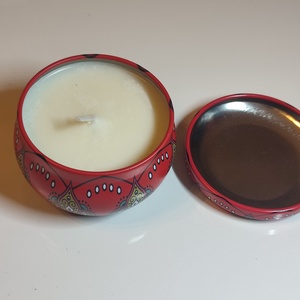 Mandala mintás illatgyertya fedeles tégelyben - Meska.hu