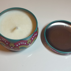 Mandala mintás illatgyertya fedeles tégelyben - otthon & életmód - gyertya, illat, aroma - gyertya - Meska.hu