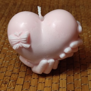 ? Szív alakú díszgyertya (pillangós), Otthon & Életmód, Gyertya, illat, aroma, Illatviasz, , MESKA