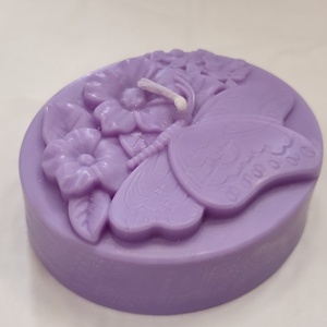  Pillangós virágos gyertya - Meska.hu