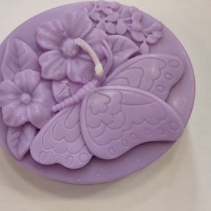  Pillangós virágos gyertya - otthon & életmód - gyertya, illat, aroma - aromalámpa - Meska.hu