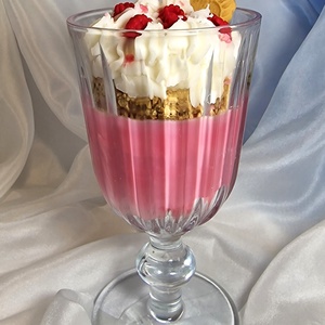 Málnás pohárkrém szójaviasz illatgyertya - otthon & életmód - gyertya, illat, aroma - gyertya - Meska.hu