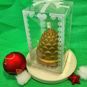 Méhviasz Toboz gyertya - karácsony - adventi díszek - adventi gyertyadíszek és koszorúdíszek - Meska.hu