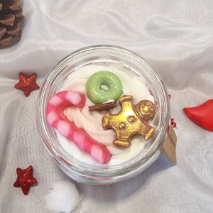 Szójaviasz illatgyertya-Christmas Day - karácsony - karácsonyi lakásdekoráció - karácsonyi illatgyertya, mécses - Meska.hu