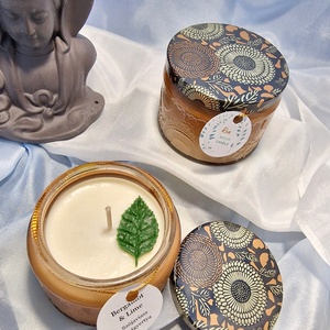 Bergamot - Lime szójaviasz illatgyertya - otthon & életmód - gyertya, illat, aroma - gyertya - Meska.hu