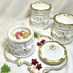 Illatgyertya körhinta kerámiában - Meska.hu