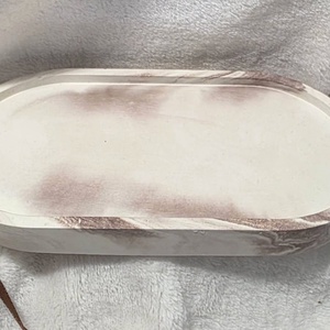 Ovális alátét/Barna márvány, Otthon & Életmód, Dekoráció, Asztal és polc dekoráció, Dekorációs tál, tartó, Gipszöntés, MESKA