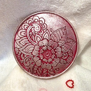 Mandala gyertyaalátét-Mályva - otthon & életmód - gyertya, illat, aroma - mécses és mécsestartó - Meska.hu