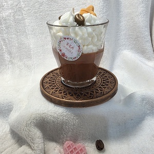 Retro Kávé szójaviasz gyertya, Otthon & Életmód, Gyertya, illat, aroma, Gyertya, Gyertya-, mécseskészítés, MESKA