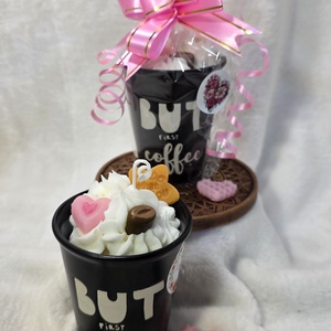 Kávé szójaviasz desszertgyertya, Otthon & Életmód, Gyertya, illat, aroma, Gyertya, Gyertya-, mécseskészítés, MESKA