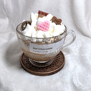 Forró Csoki desszertgyertya - Meska.hu