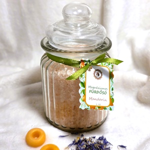 Magnéziumos fürdősó mandarin illóolajjal, Szépségápolás, Szappan & Fürdés, Fürdősó, fürdőgolyó, habfürdő, Kozmetikum készítés, MESKA