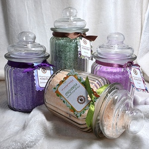 Magnéziumos fürdősó mandarin illóolajjal - szépségápolás - szappan & fürdés - fürdősó, fürdőgolyó, habfürdő - Meska.hu