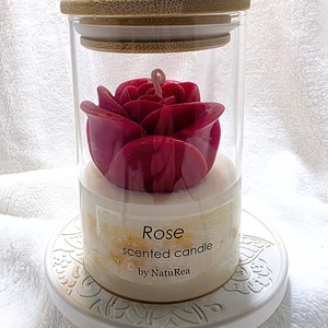 Rózsa és málna szójaviasz illatgyertya - otthon & életmód - gyertya, illat, aroma - gyertya - Meska.hu