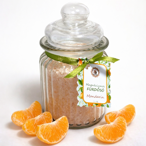 Magnéziumos fürdősó mandarin illóolajjal, Szépségápolás, Szappan & Fürdés, Fürdősó, fürdőgolyó, habfürdő, Kozmetikum készítés, MESKA