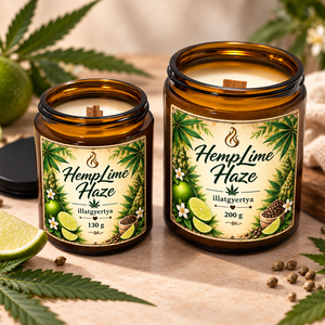 Kender Lime illatgyertya - Meska.hu
