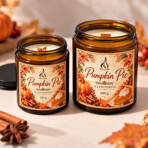 Pumpkin Pie- Sütőtök pite illatgyertya  - Meska.hu