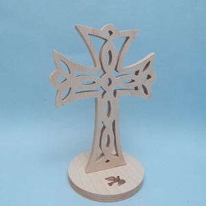 Fa kereszt gótikus mintával - otthon & életmód - vallás - kereszt - Meska.hu