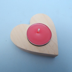Fa szív alakú mécsestartó, Otthon & Életmód, Gyertya, illat, aroma, Mécses és mécsestartó, Famegmunkálás, MESKA