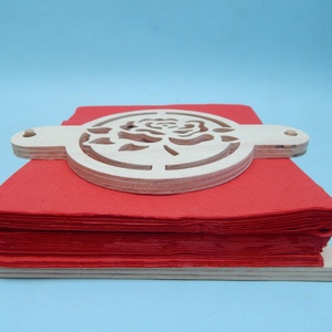 Fa virágmintás szalvétatartó nehezékkel - otthon & életmód - konyhafelszerelés, tálalás - tálalás - szalvétatartó, szalvétagyűrű - Meska.hu