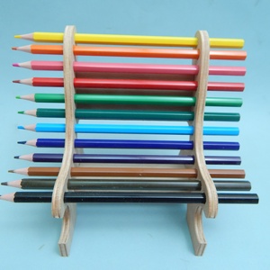 Fa színes ceruzatartó pad - otthon & életmód - papír, írószer - tolltartó & ceruzatekercs - Meska.hu