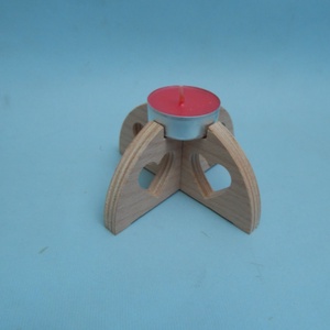 Fa mécsestartó szív mintával - otthon & életmód - gyertya, illat, aroma - mécses és mécsestartó - Meska.hu