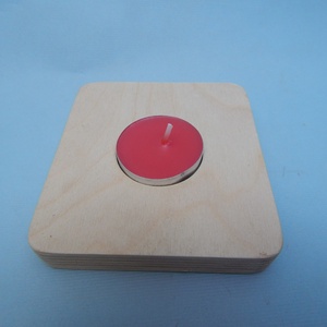 Fa kocka alakú mécsestartó - otthon & életmód - gyertya, illat, aroma - mécses és mécsestartó - Meska.hu