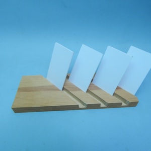 Fa névjegykártyatartó csíkos - otthon & életmód - dekoráció - asztal és polc dekoráció - asztaldísz - Meska.hu