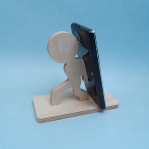 Fa asztali telefontartó ember - Meska.hu