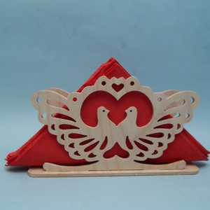Fa asztali szalvétatartó galambos, Otthon & Életmód, Konyhafelszerelés, tálalás, Tálalás, Szalvétatartó, szalvétagyűrű, Famegmunkálás, MESKA