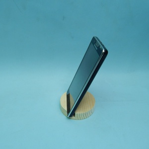 Fa asztali telefontartó kör - Meska.hu