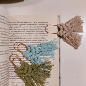 Makramé könyvjelző három színben (3db/csomag), Könyv & Zene, Könyvjelző, Csomózás, MESKA