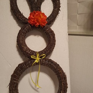 75 cm magas nyuszi lány, Otthon & Életmód, Dekoráció, Ajtó- és ablak dekoráció, Ajtódísz & Kopogtató, Mindenmás, MESKA