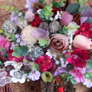 Életfa kopogtató 50 cm-es vesszőalapon - otthon & életmód - dekoráció - fali és függő dekoráció - függődísz - Meska.hu