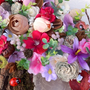 Akciós áron Életfa kopogtató 50 cm-es vesszőalapon - otthon & életmód - dekoráció - fali és függő dekoráció - függődísz - Meska.hu