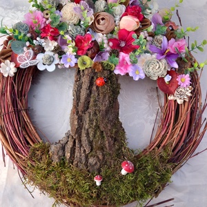 Akciós áron Életfa kopogtató 50 cm-es vesszőalapon - Meska.hu